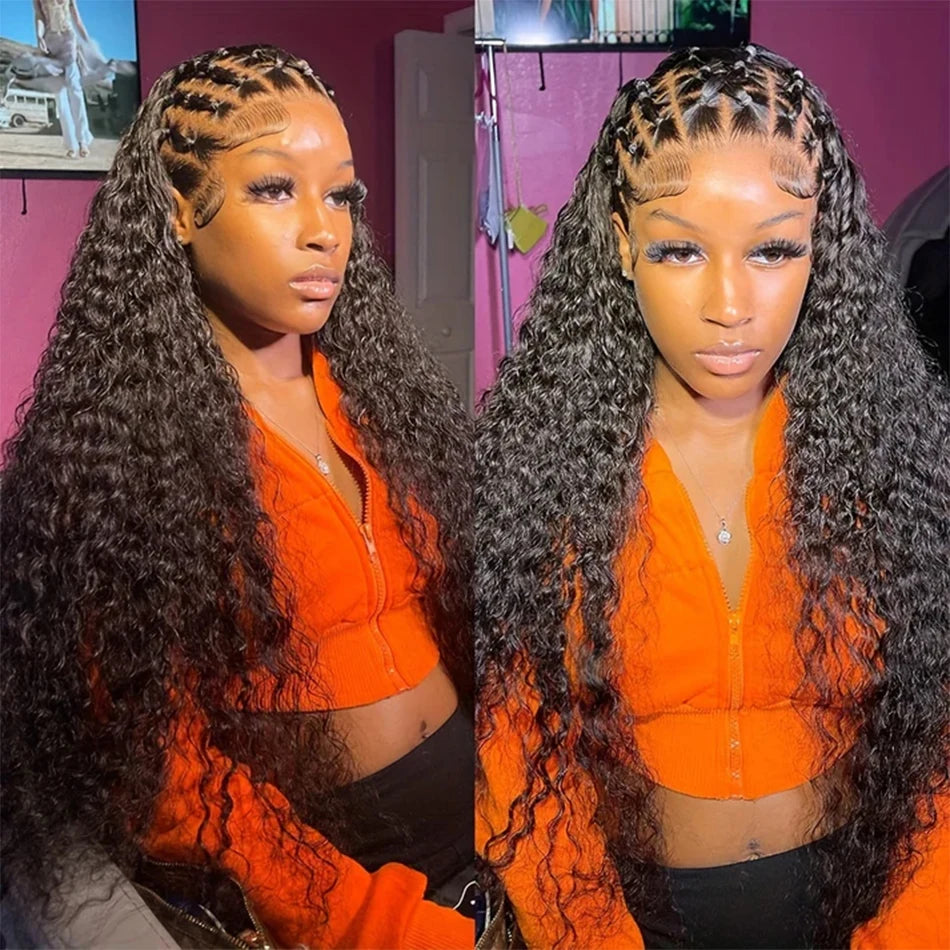 Pre Plucked Kinky Curly 13x6 Transparent Lace Front