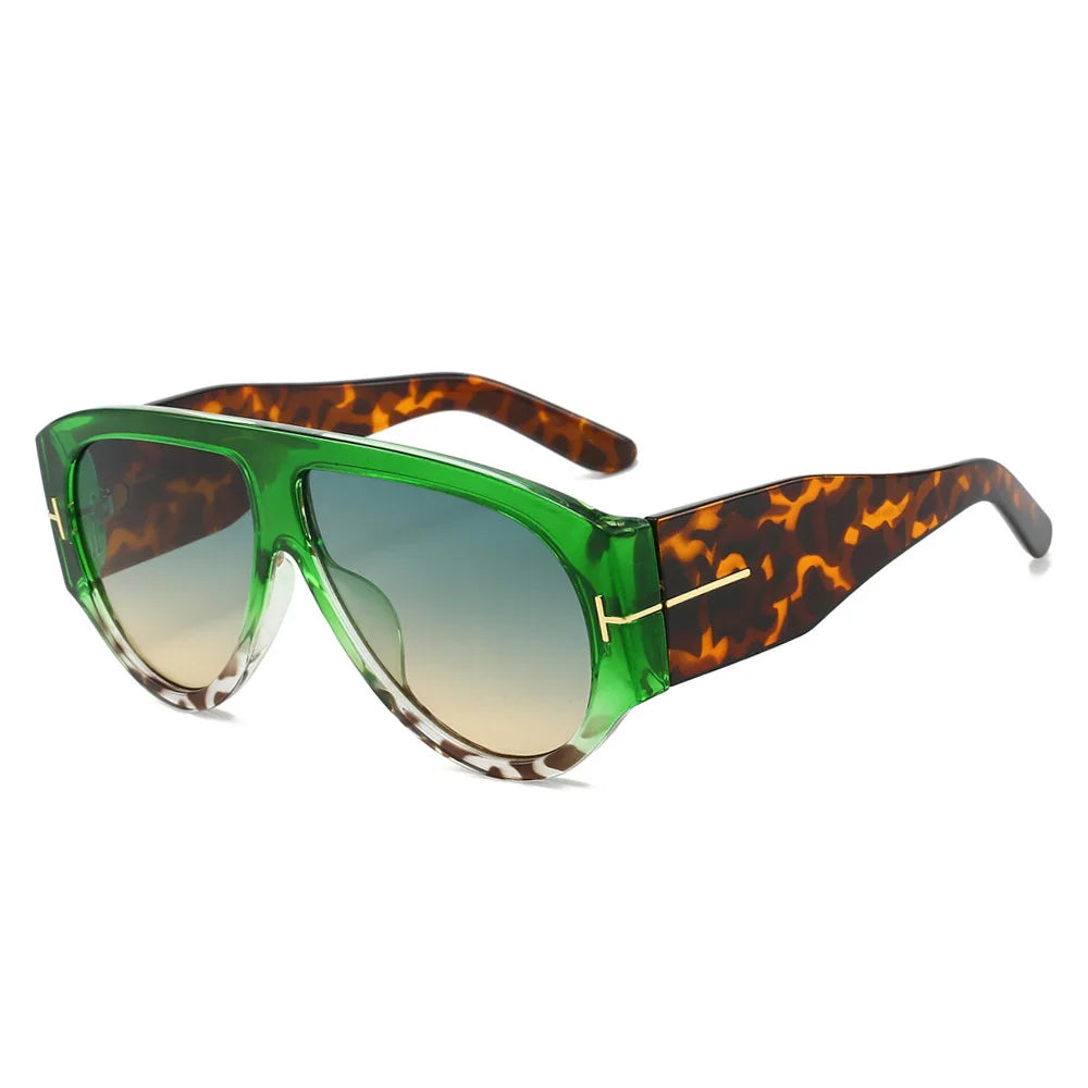 Fashion Pilot Sunglasses Women Brand Designer Large Frame Ins UV400 Ladies Shades Glasses