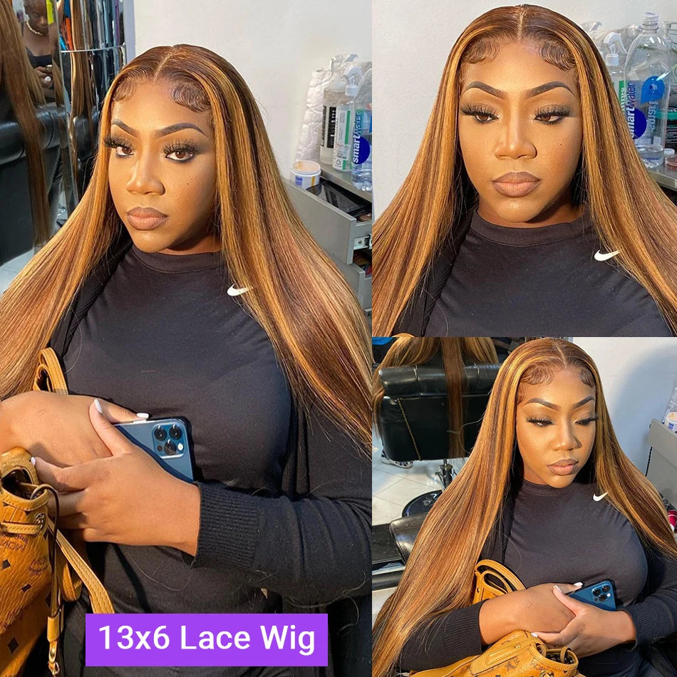 13x6 HD Lace Frontal | PrePlucked 30 Inch  Honey Blonde