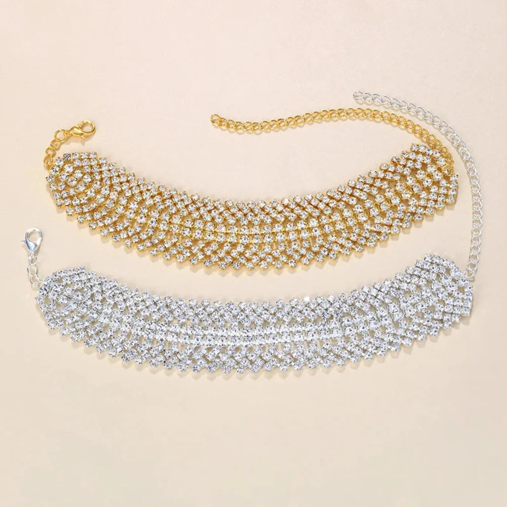 Multilayer Rhinestone Foot Chain Anklet