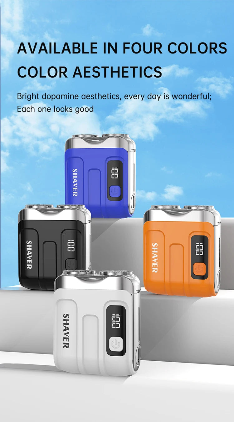 Digital Display Dual Blade Rechargeable Shaver