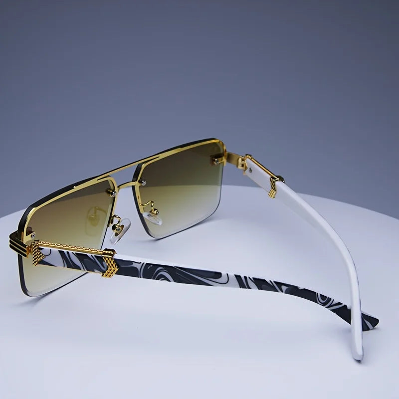 Rimless Classic Small Square Traveling Shades