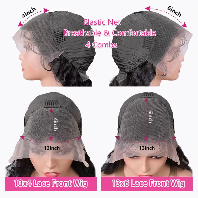 13x6 Straight Lace Front | Brazilian Virgin Hair Straight Wigs