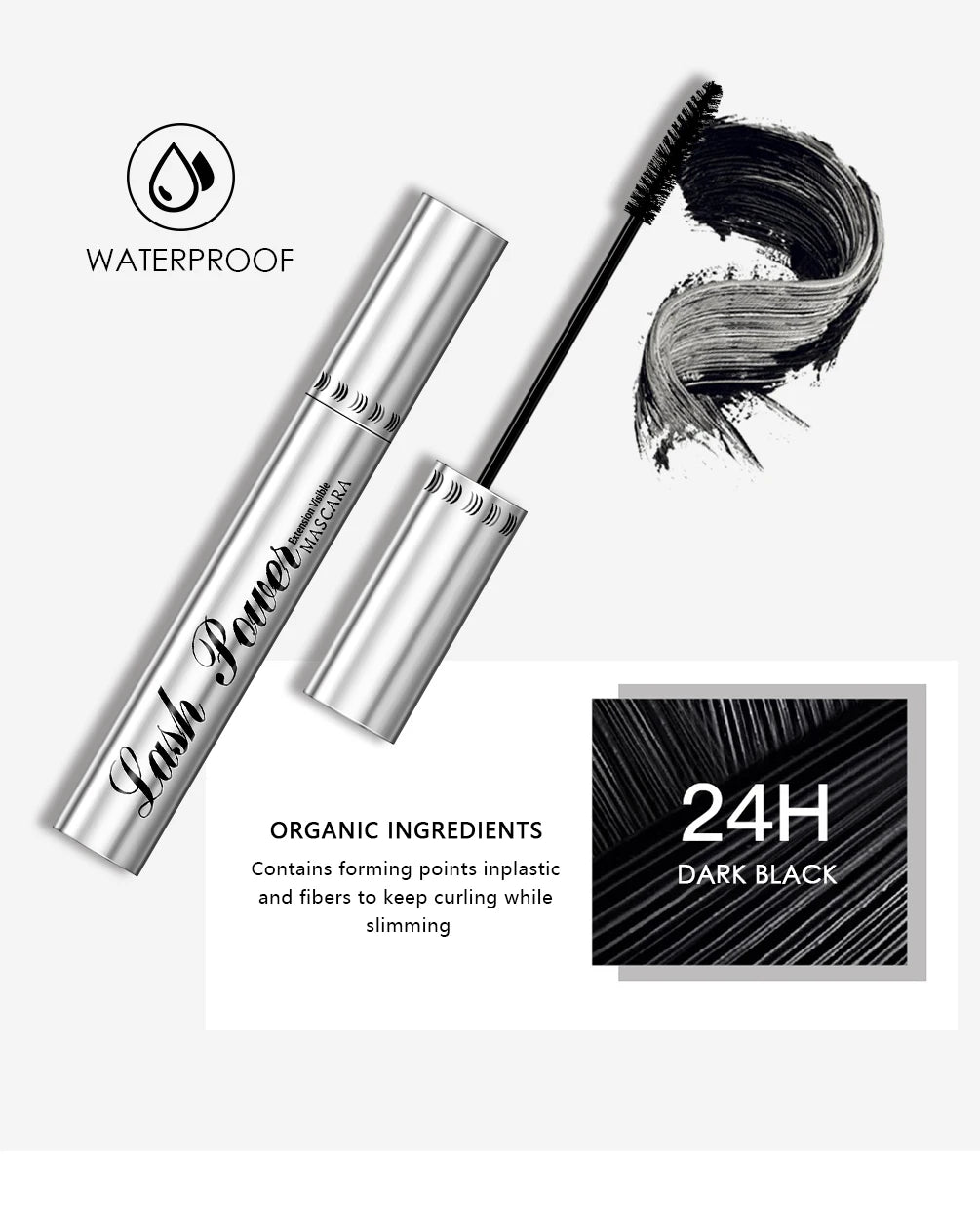 4D Silk Fiber Eyelash Mascara Waterproof | Thick Lift Lengthening
