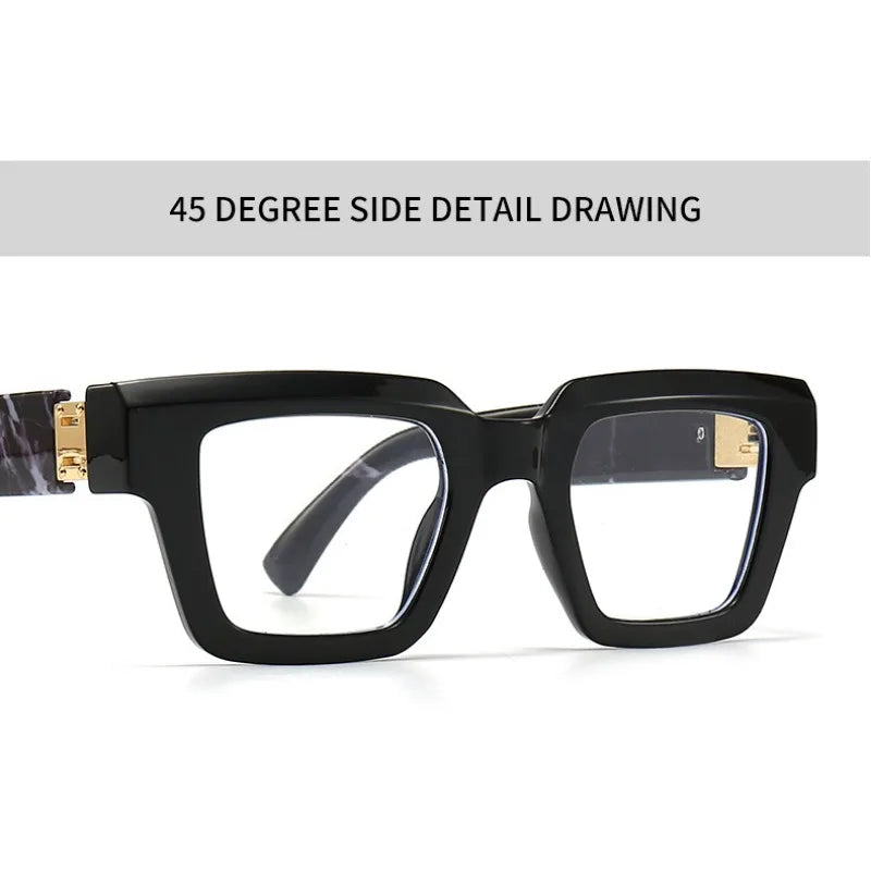 Square Candy Color Clear Gradient Eyewear