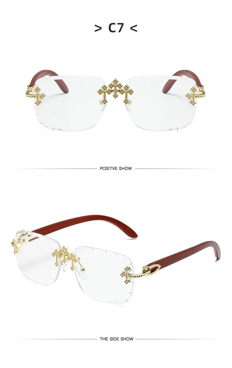 Rimless Square Luxury Shades UV400