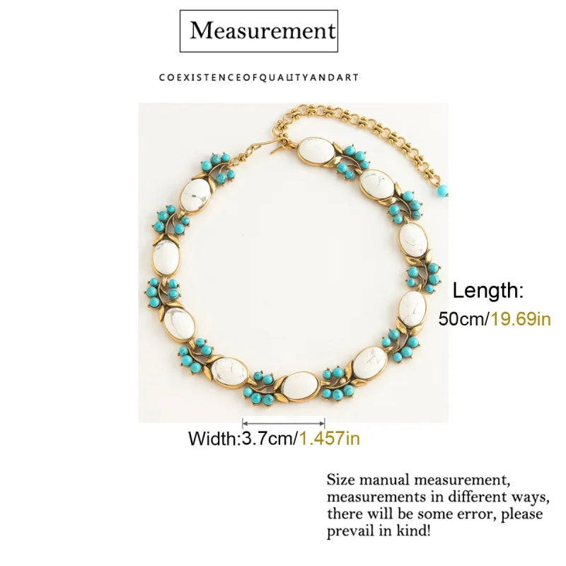 Natural Stone Turquoise Necklaces