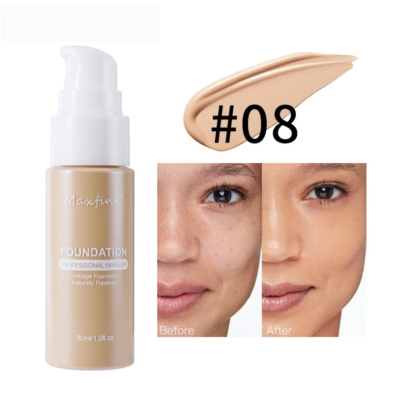Liquid Foundation Effective | Concealer Waterproof Sweat-resistant