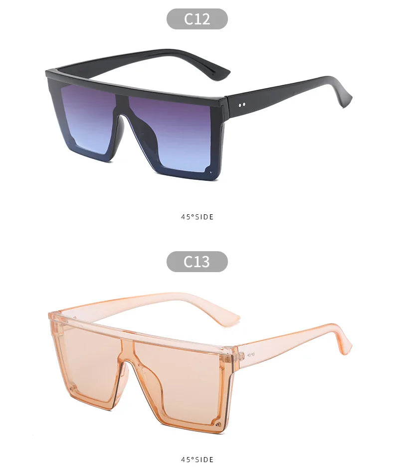 Punk Trendy Square Shade Eyewear UV400