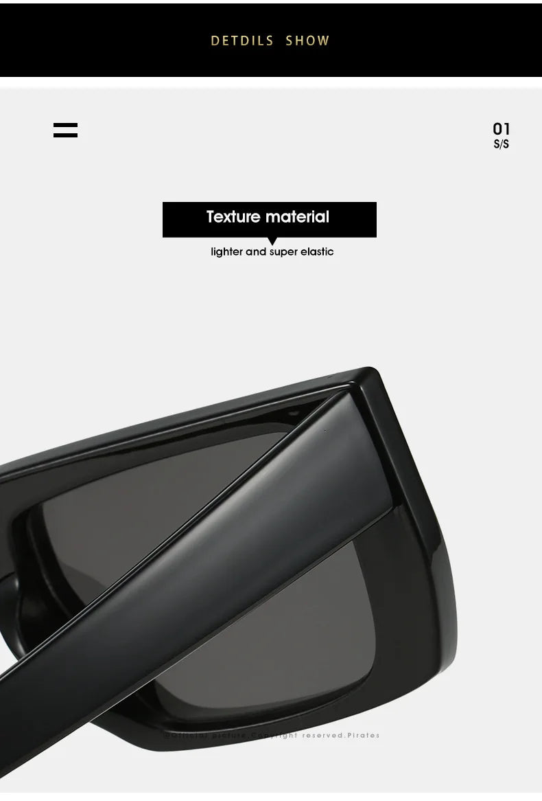 Trendy Designer Square Shades - UV400 Eyewear