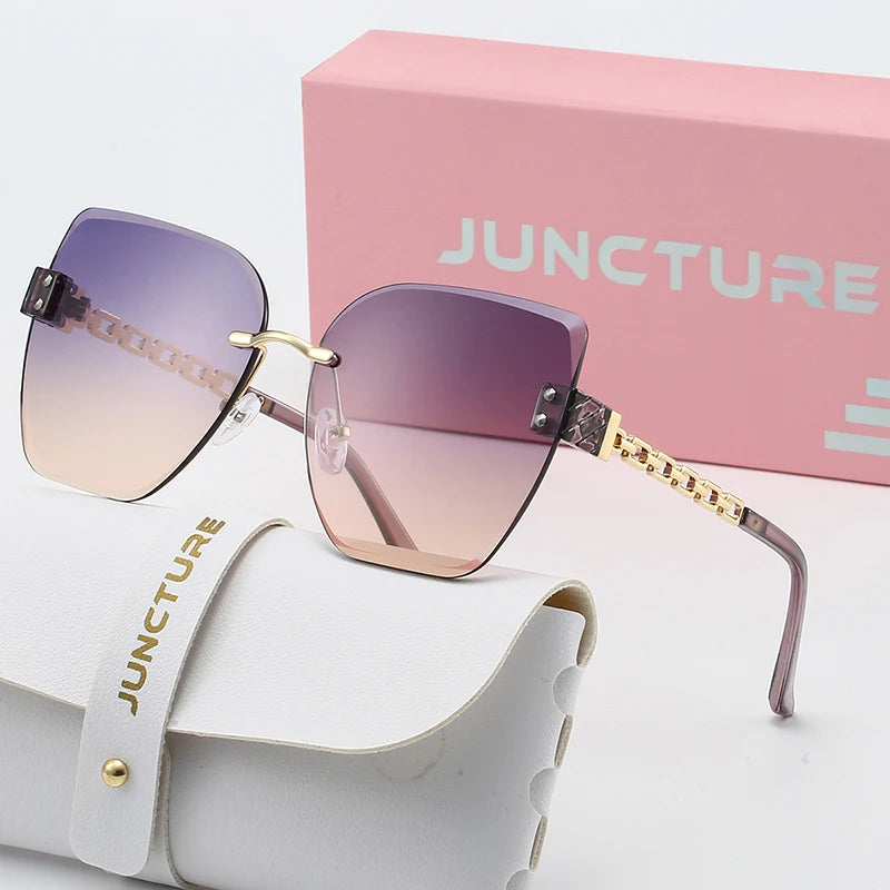 Borderless Cat Eye Sun Glasses