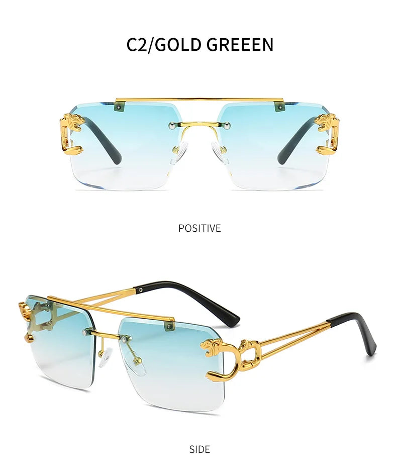 Double Bridge Gradient UV400 Sunglasses