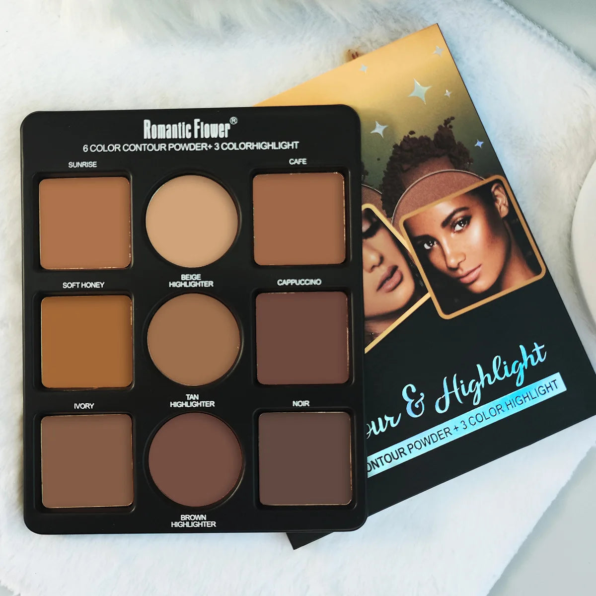 9 Colors Makeup Palette Kit | 6 Color Contour | And 3 Color Highlight Waterproof