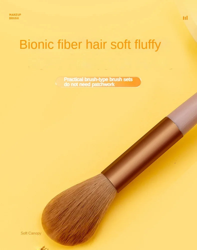 13 purple flower holly leaf makeup brush suit