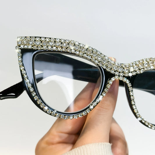 Retro Square Cute Sturdy Cat Eye Glasses