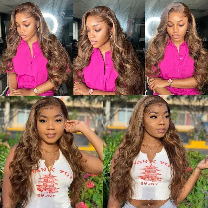 4/27 Highlight Body Wave Brazilian 13*1 T Part