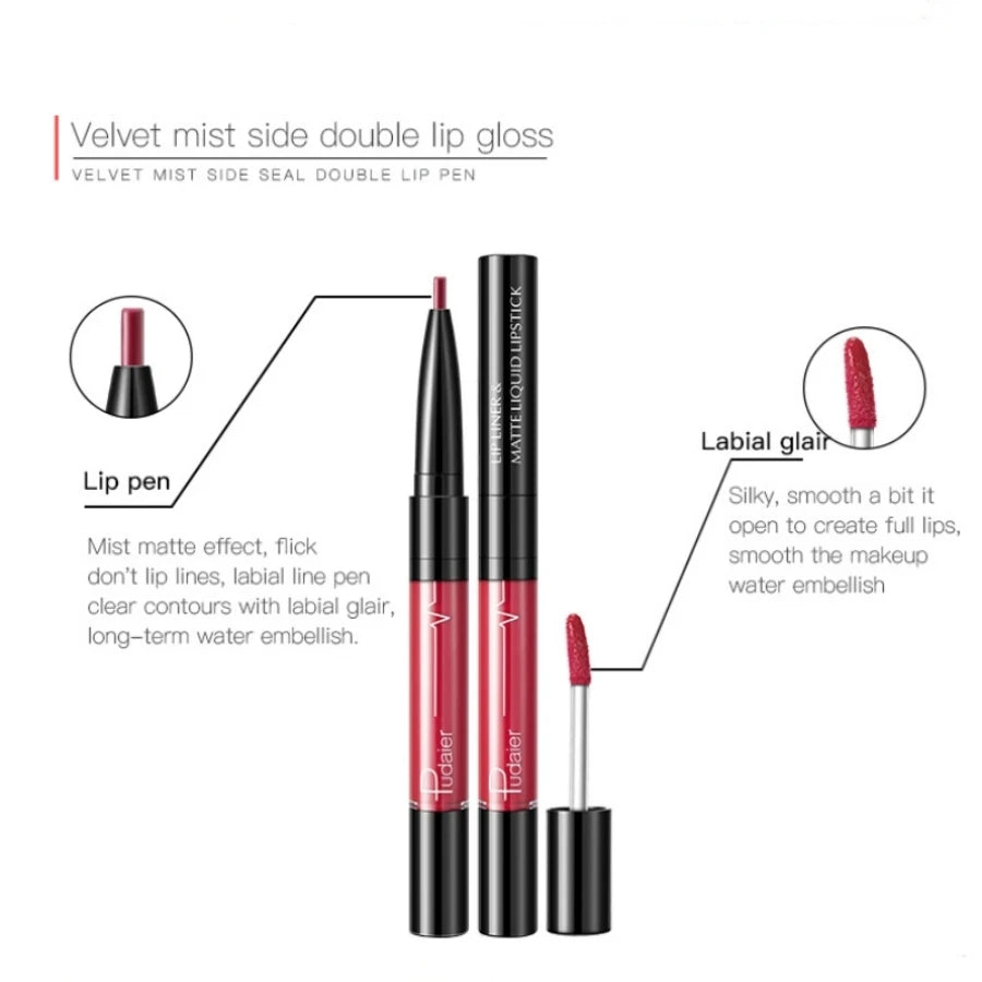Ultra-Precise Waterproof Lip Liner Smooth, Sweatproof, Long-Lasting Wear