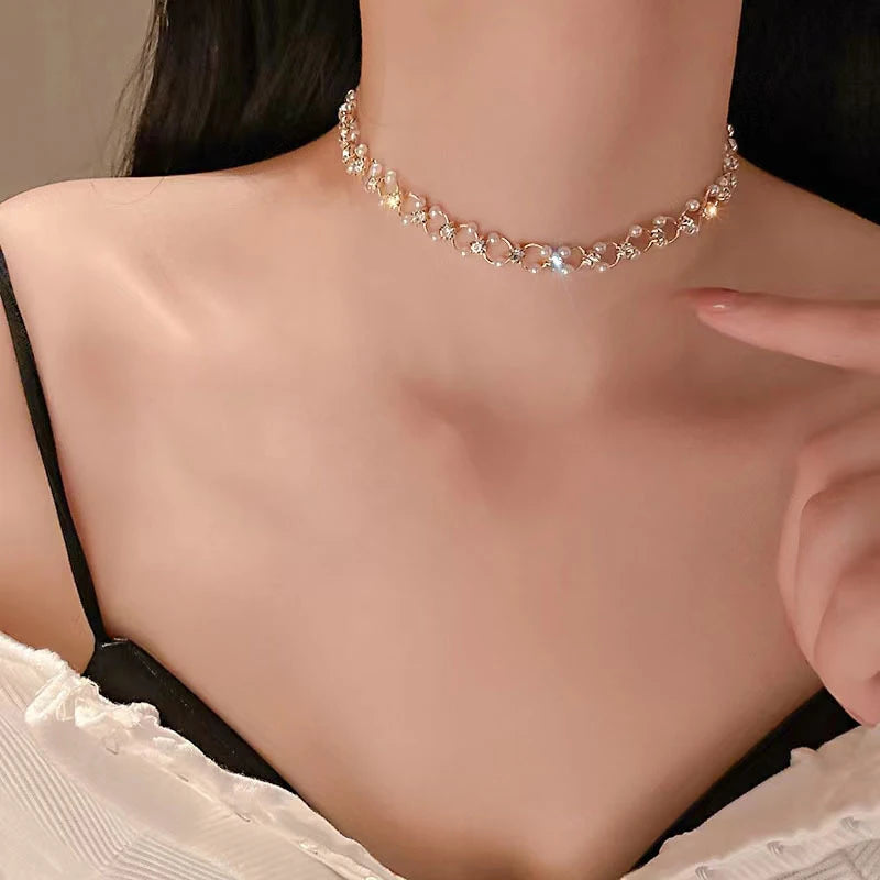 Elegant Pearl Necklace Jewelry