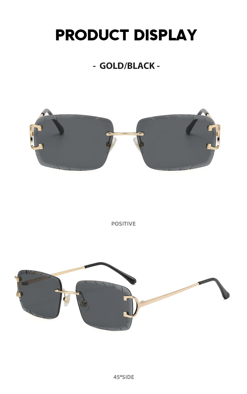 Square rimless street shot