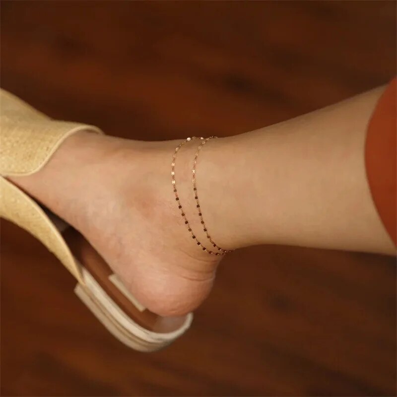 Stainless Steel Lips Chains Anklet