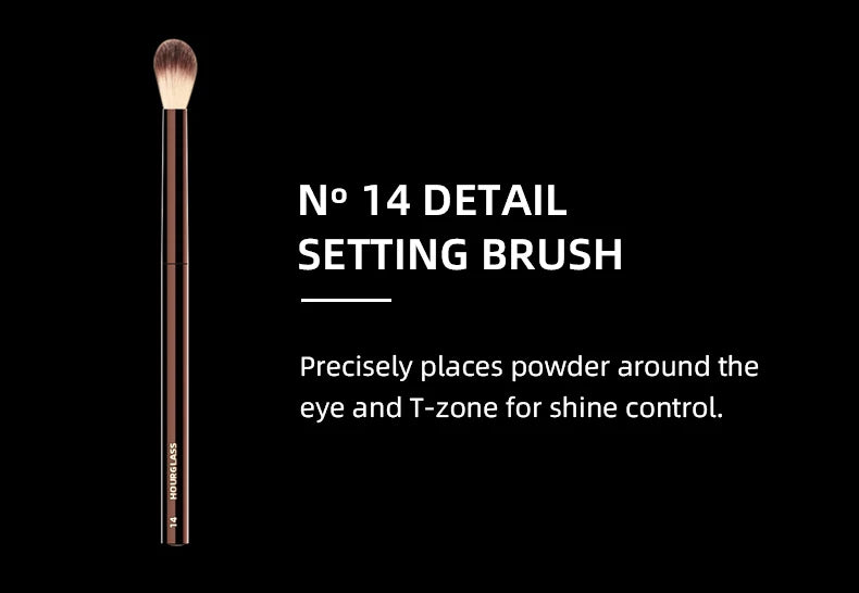 Vegan brush travel brush set includes 7 brushes for the eye and face with a bag gift box packaging