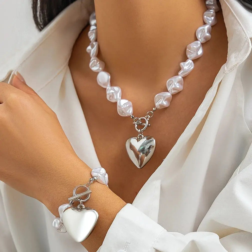 Pearl Love Heart Pendant