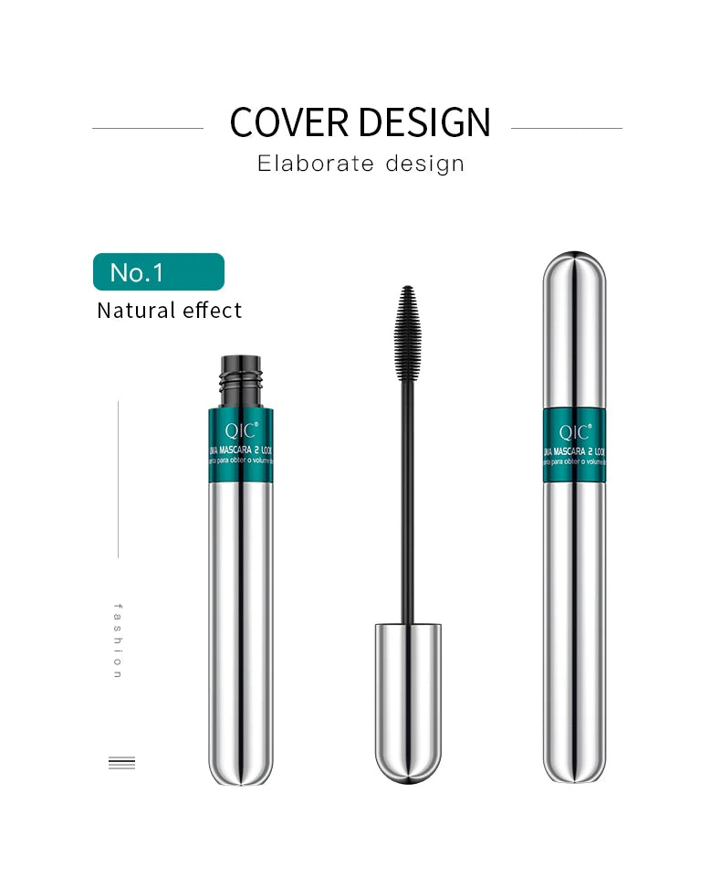 Double In-one Mascara Silk Fiber Waterproof | Thick Lengthening Eye Lashes