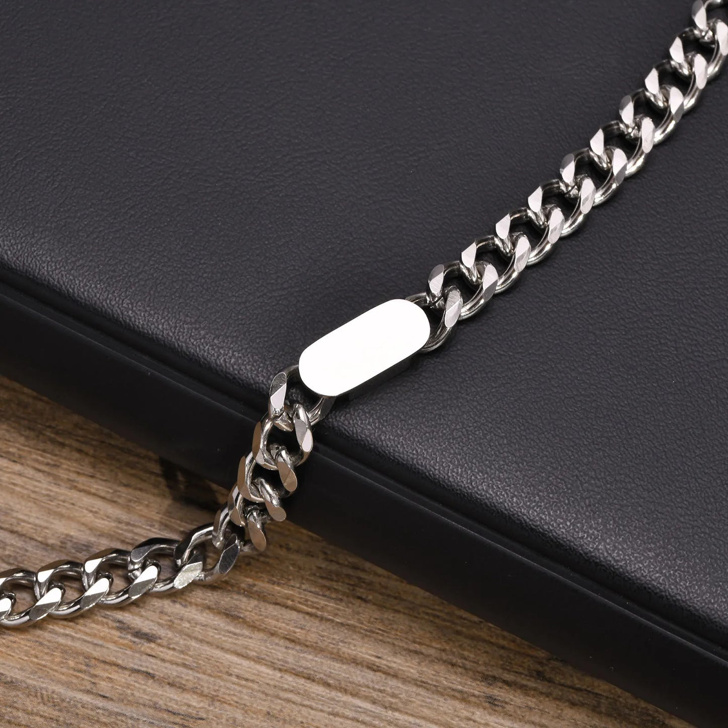 Adjustable Unisex Cuban Chain Bracelet