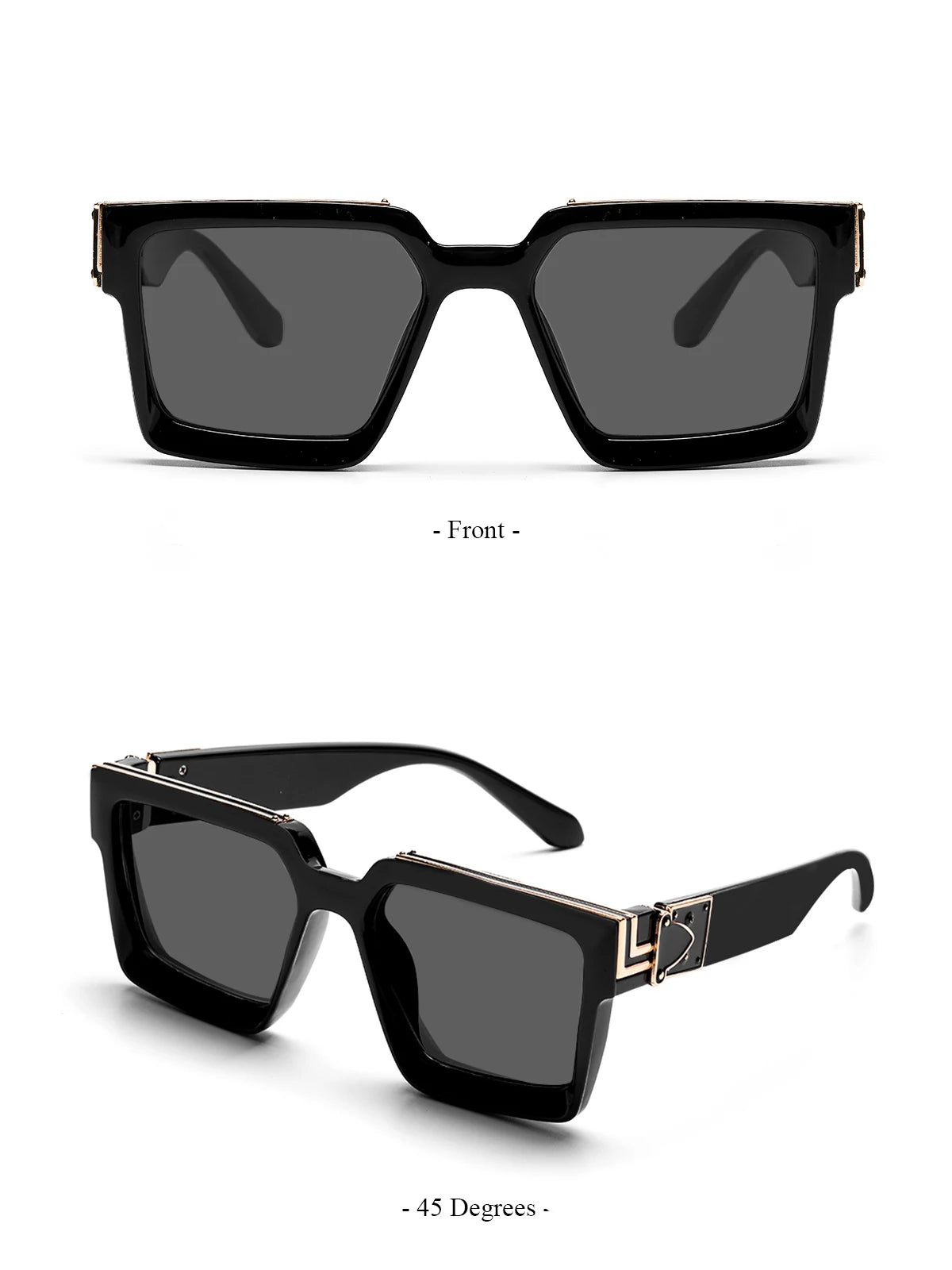 Square Millionaire Shades Luxury Sunglasses