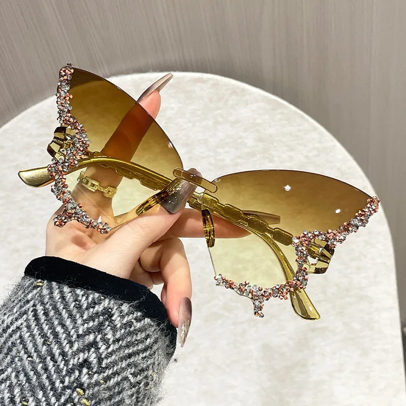 Rimless Butterfly Cat Eye