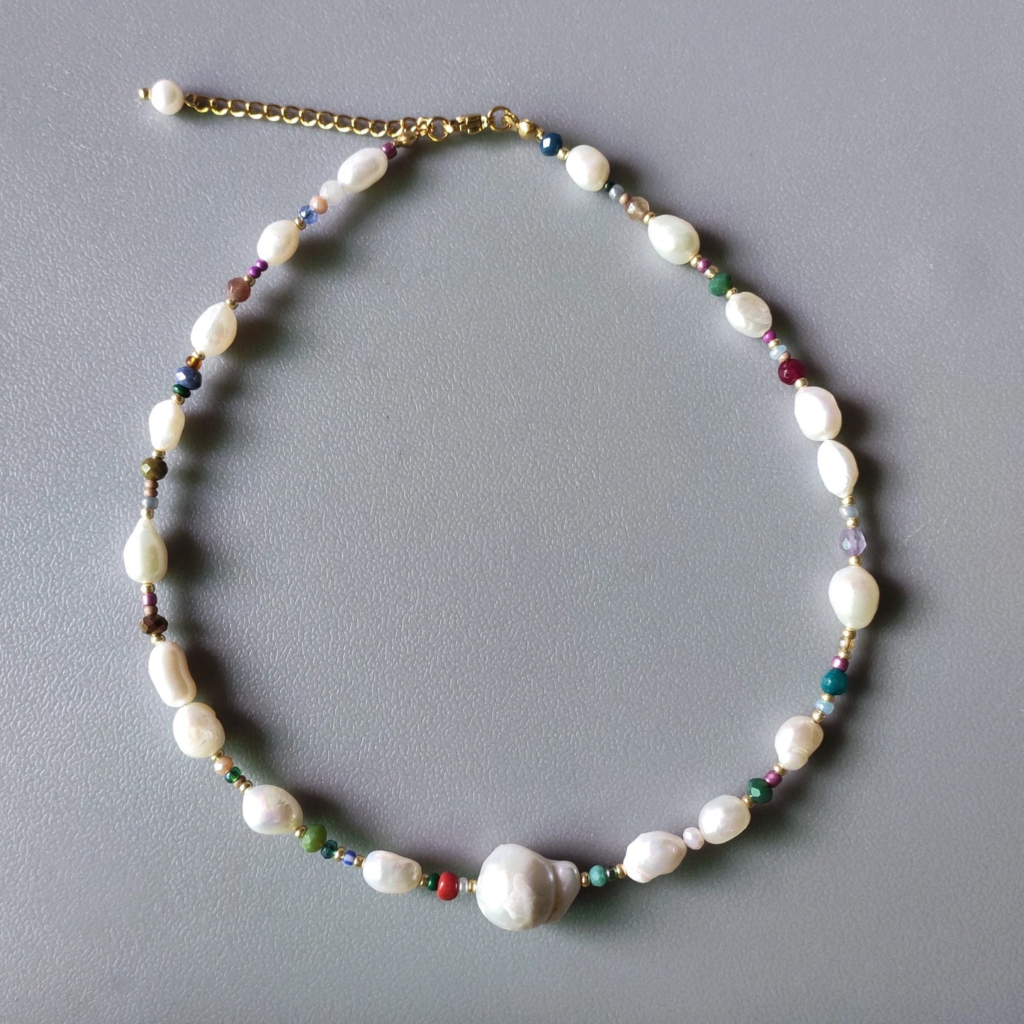 Natural Baroque Pearl Pendant Necklace
