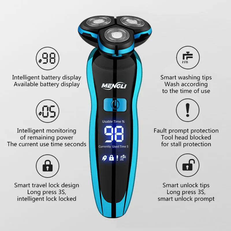 Electric Shaver - Beard Trimmer 100% Waterproof