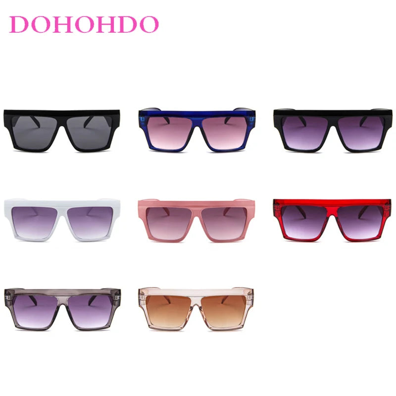 Unisex UV400 Square One-Piece Outdoor Eyeglasses