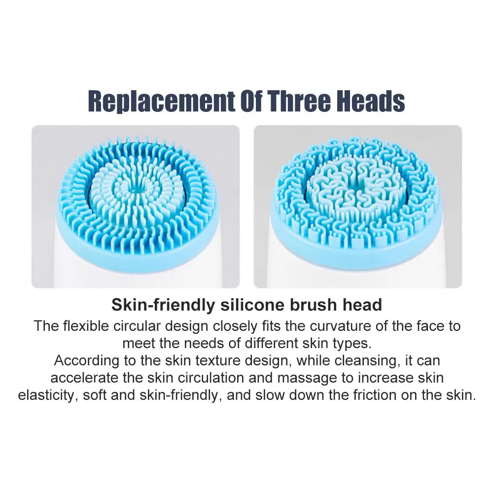 3 In 1 Sonic Rotating Electric Cleansing Brush