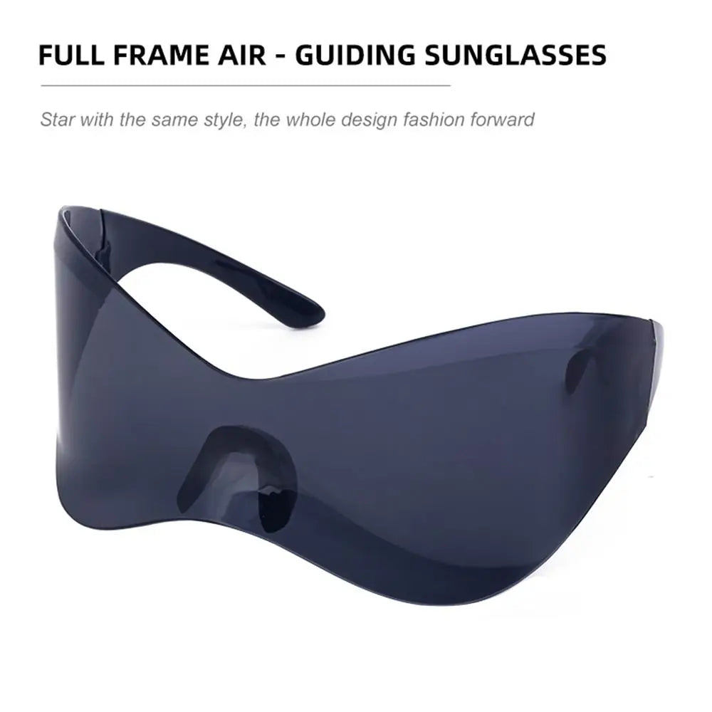 Futuristic Wrap Chic Rimless Shades