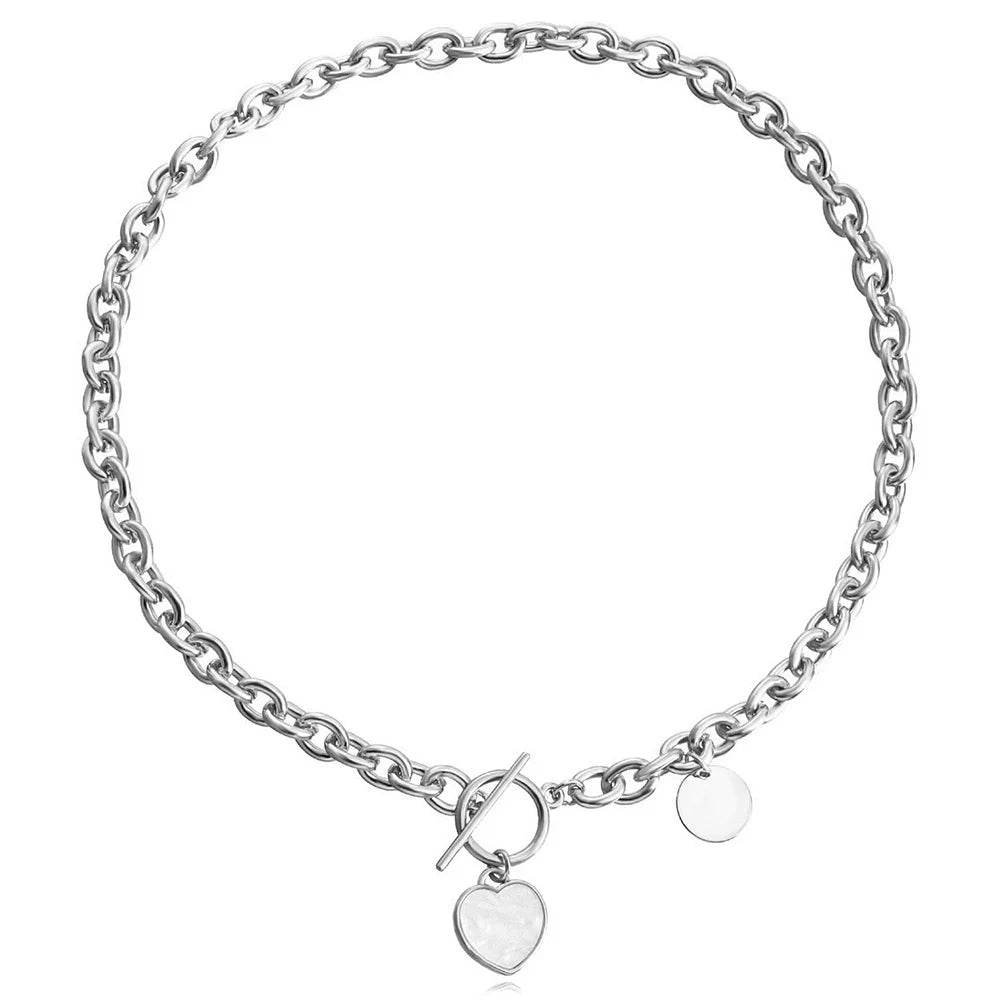 Heart Sheet Pendant Necklaces