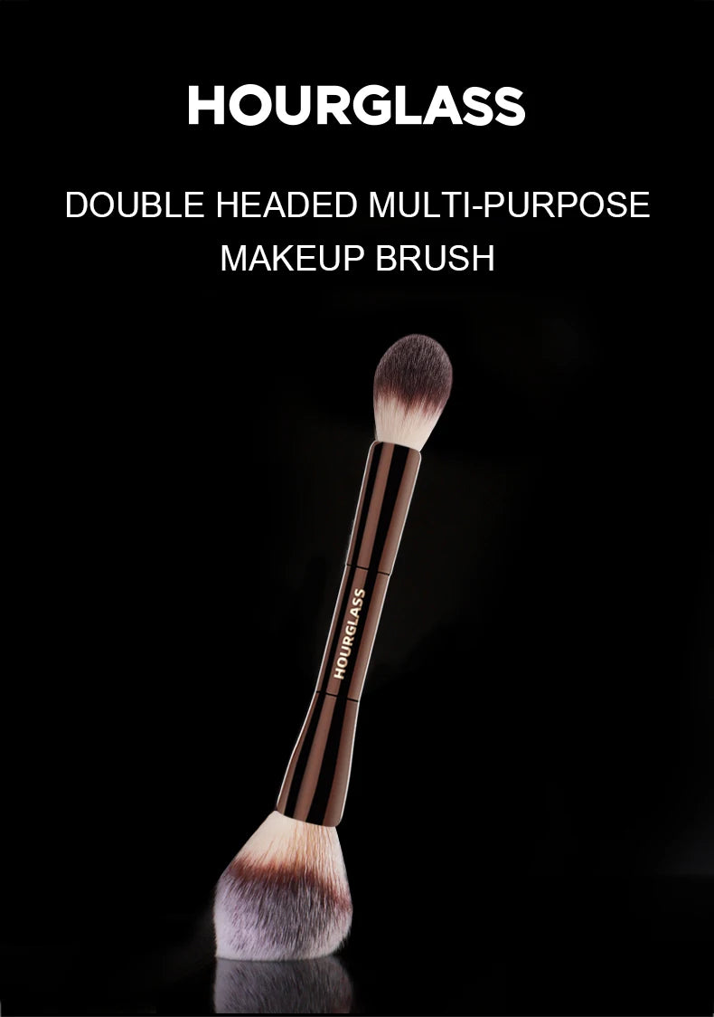 Powder Brush Soft Fiber Hair Double Head Brush