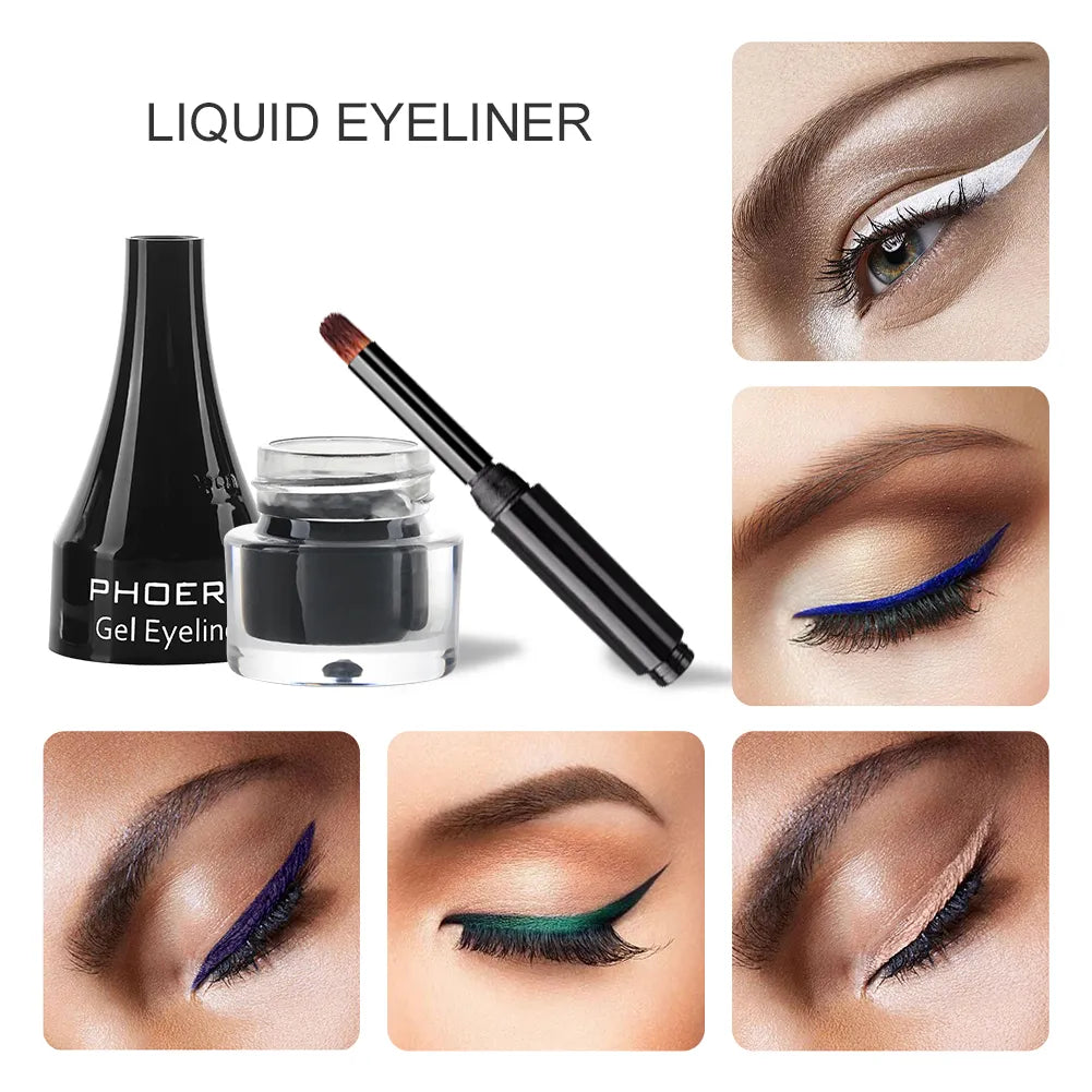 10 Colors Eye Liner Cream With Brush