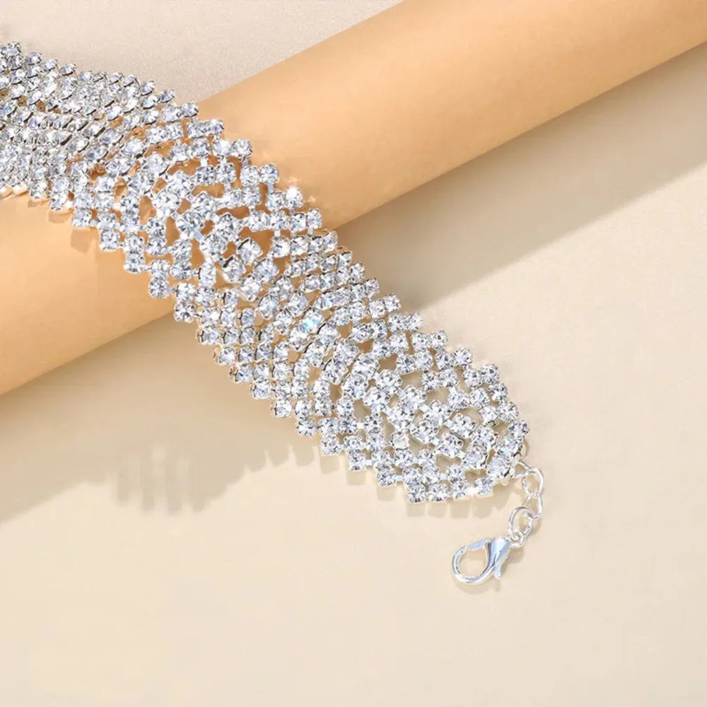 Multilayer Rhinestone Foot Chain Anklet