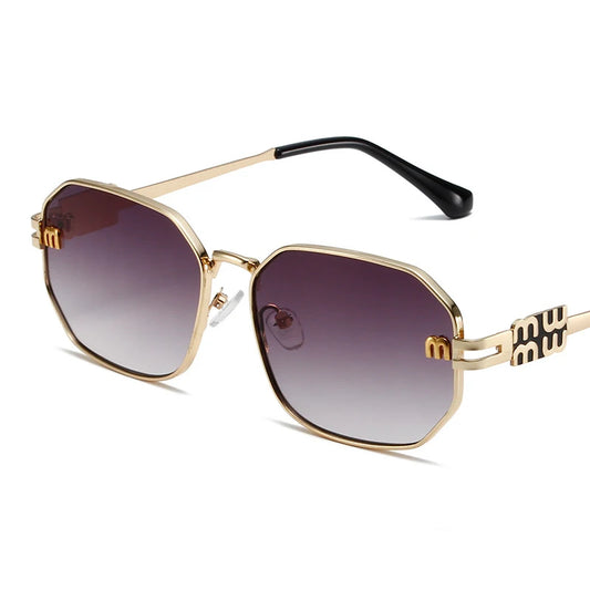 Polygon Retro Metal Punk Sun Glasses