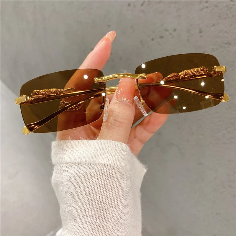 Luxury Golden Leopard Frame Sunglasses | UV400