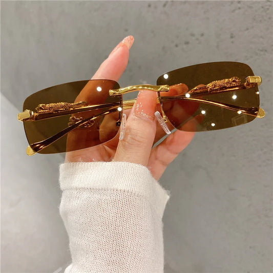 Luxury Golden Leopard Frame Sunglasses | UV400