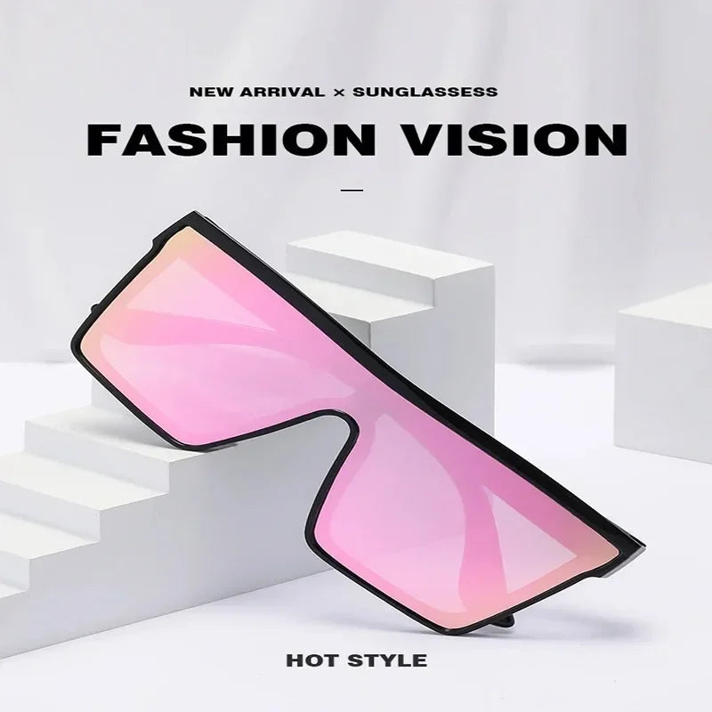 Retro cyberpunk Color Film Sunglasses