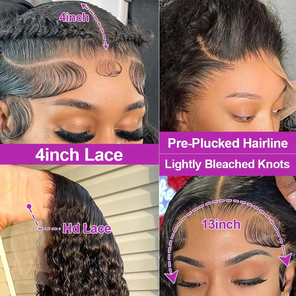 Brazilian 300% High Density Loose Deep Wave | 13x4 HD Lace Frontal Human Hair