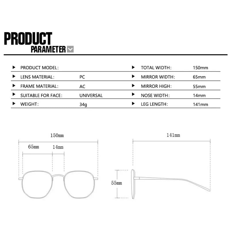 Oversized Shades Square Frame