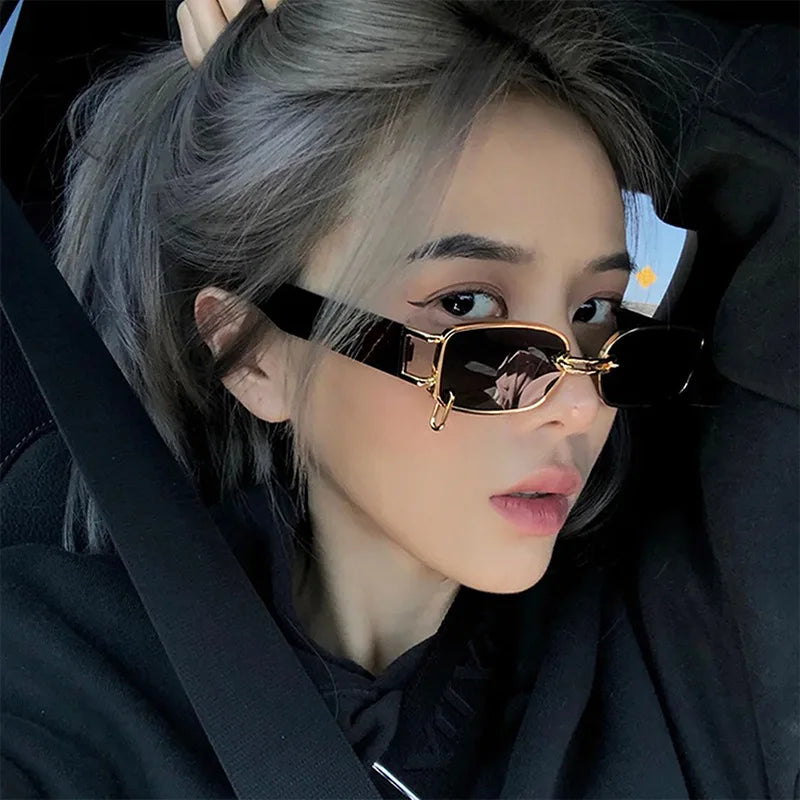 Buckle Small Frame Square Sunglasses