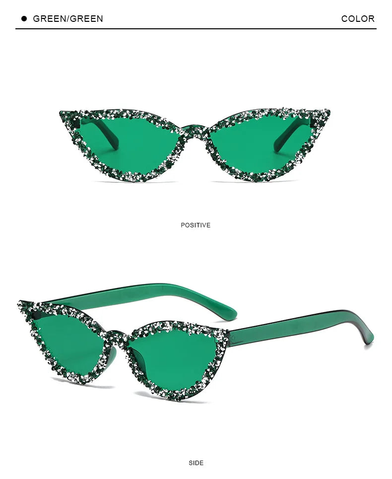 Diamond Cat Eye Trendy Sunglasses