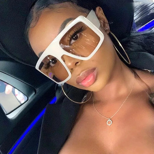 Oversized Punk Cycling Square Sunglasses