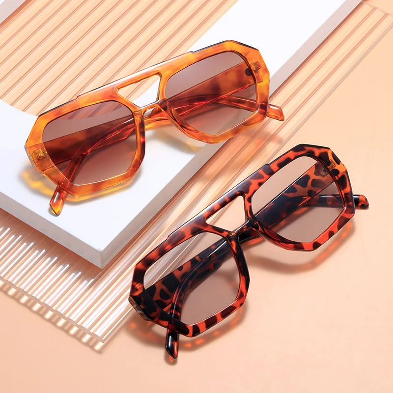 Thick Frame Double Bridges Eyewear