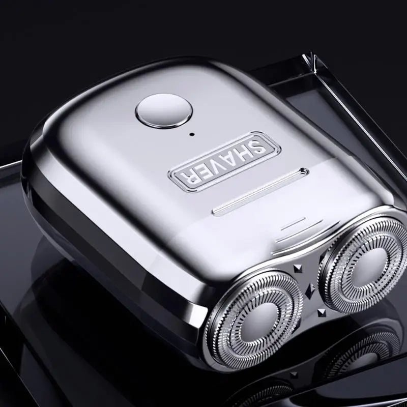 Electric Shaver with Double Head Portable Slip Resistant
